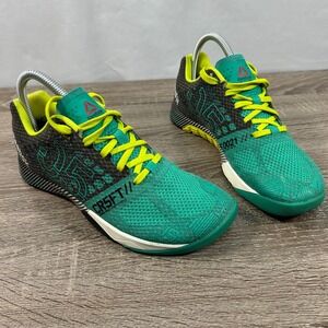Reebok CrossFit Nano 5.0 Training Shoes Green Black Yellow M49800 Size 7